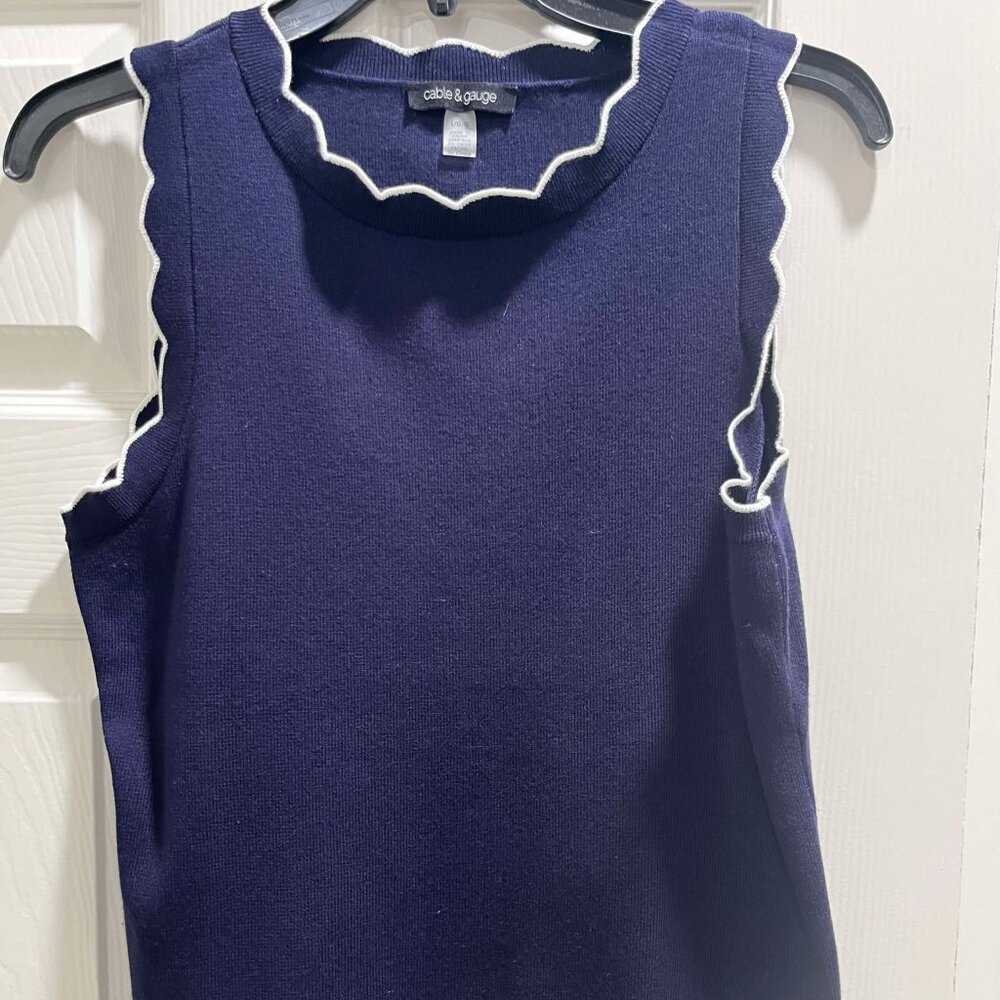 Navy Sleeveless Tank